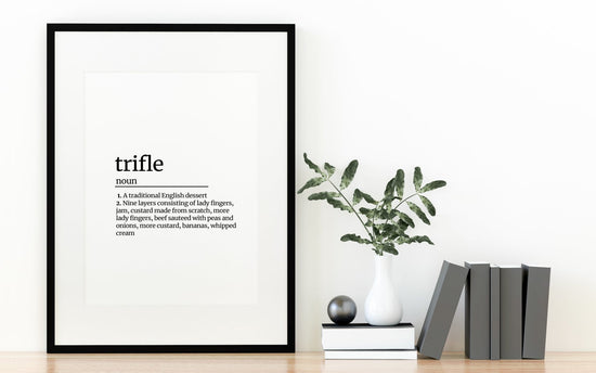 Friends Trifle Definition Print