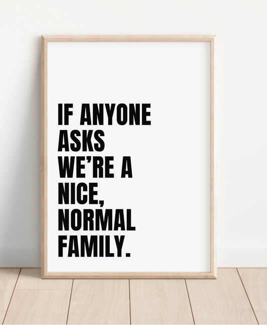 Family Funny Kitchen Quote for Walls