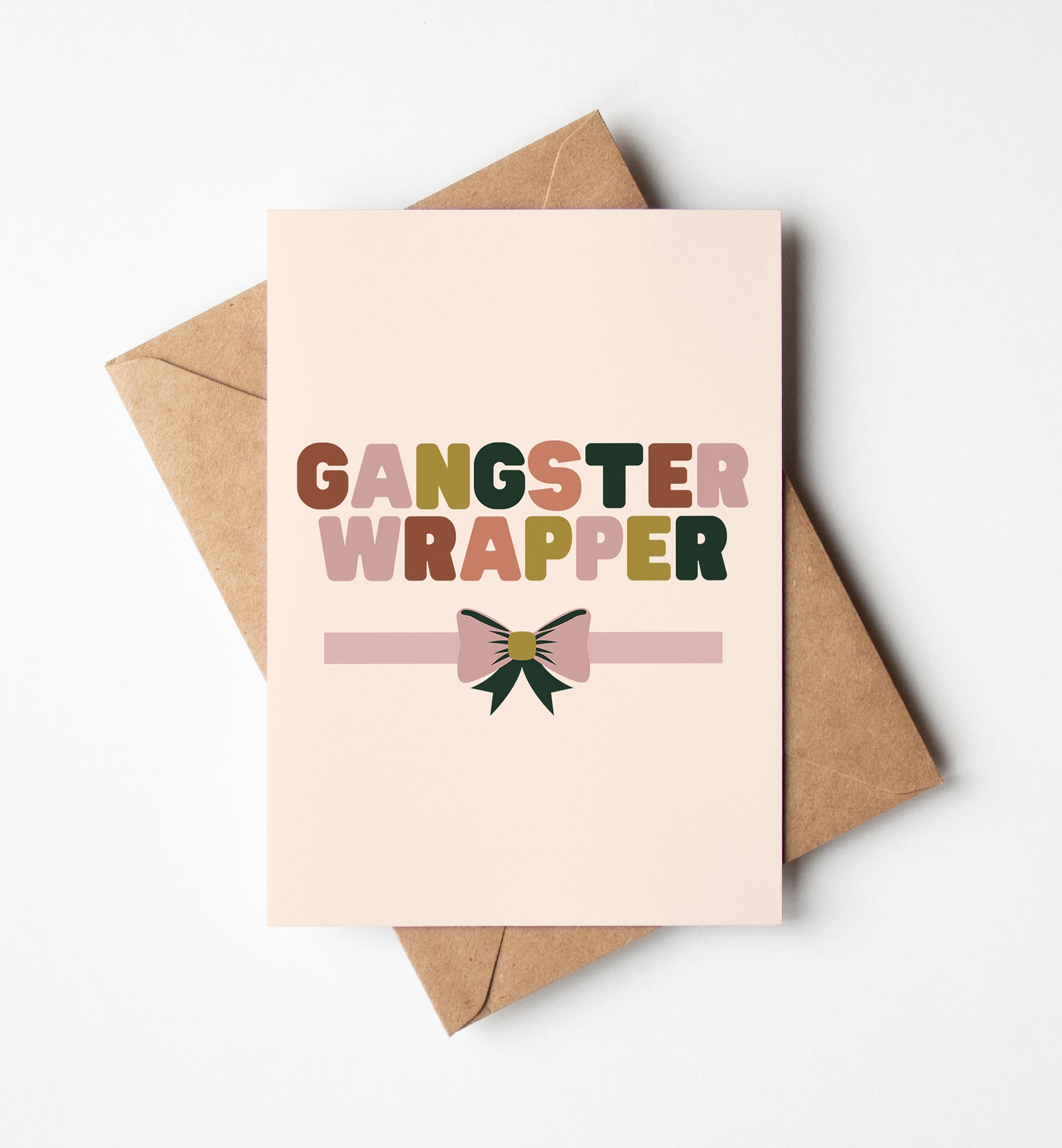 Gangster Wrapper Christmas Card