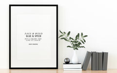 Gavin & Stacey- Dave Coaches Motto Quote Print