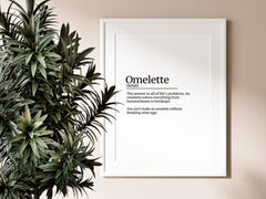 Gavin & Stacey- Omelette Definition Print