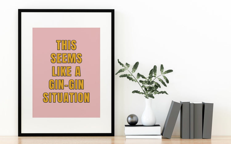 Gin Quote Print