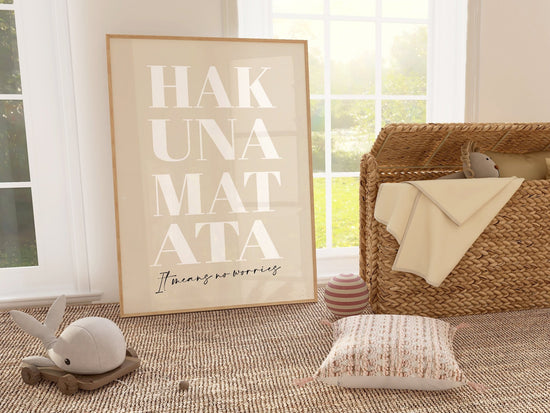 Hakuna Matata Nursery Print