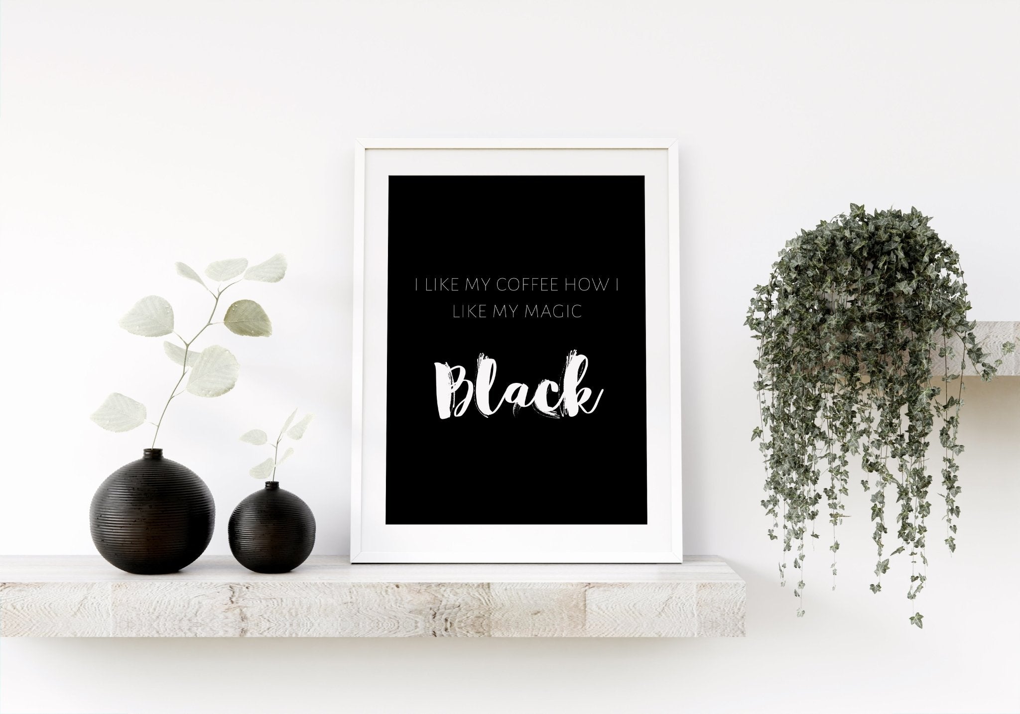 Halloween Black Magic Print