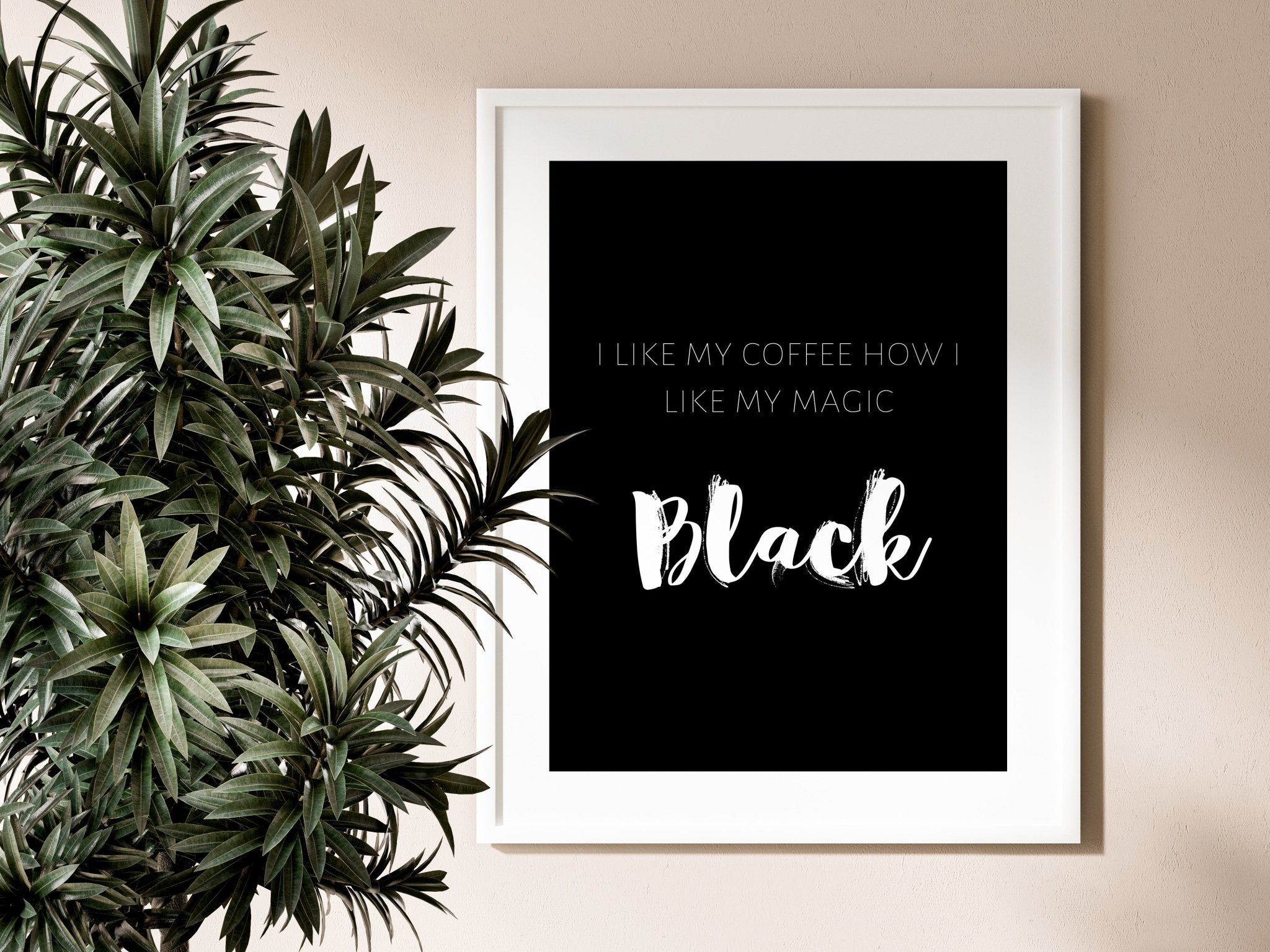 Halloween Black Magic Print
