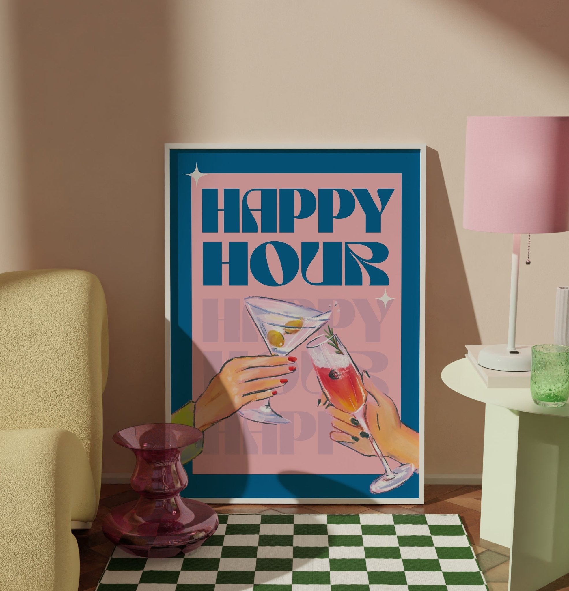 Happy Hour Cocktail Print