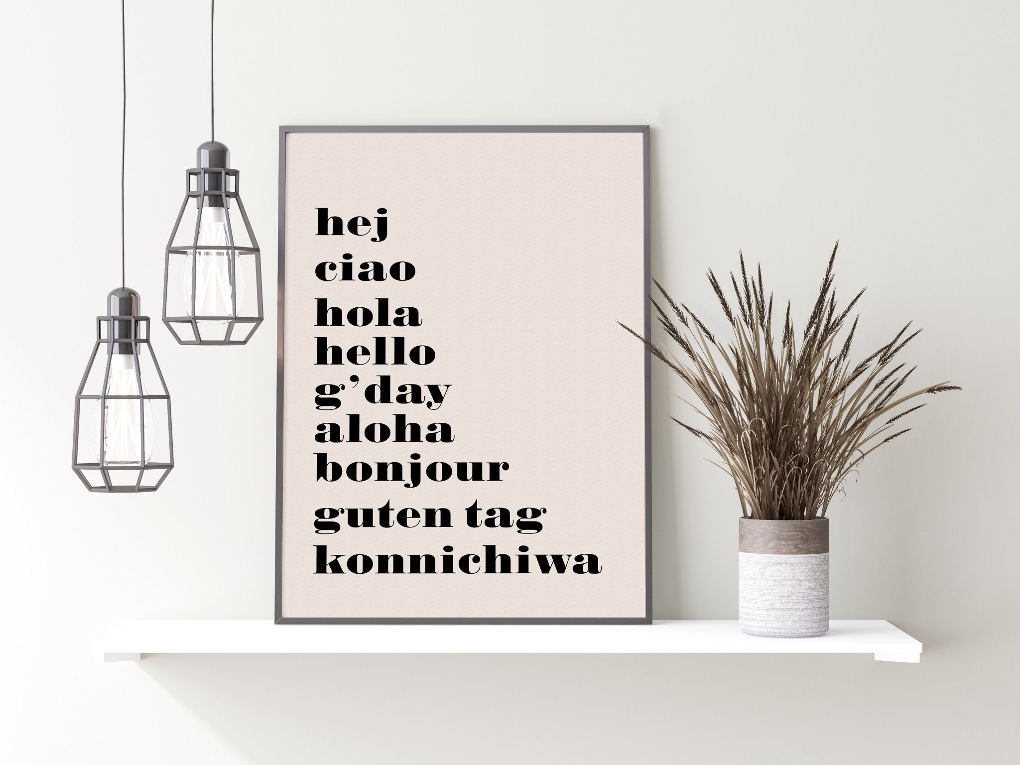 Hello Languages Print