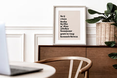 Hello Languages Print