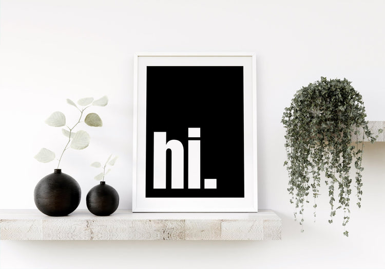 Hi Hallway Print