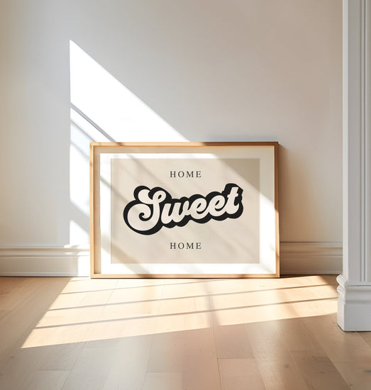 Home Sweet Home Retro Kitchen Print