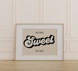 Home Sweet Home Retro Kitchen Print