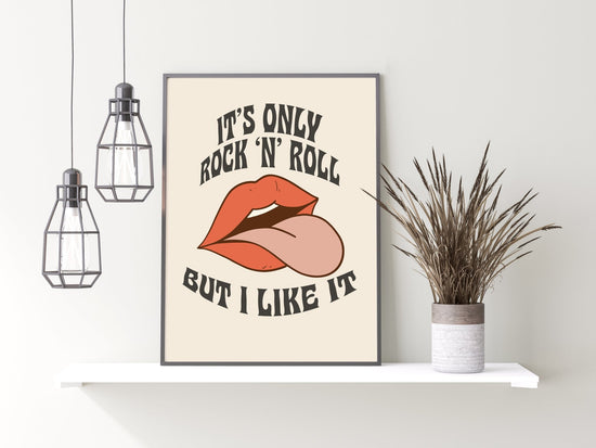 It's Only Rock n Roll Rolling Stones Print