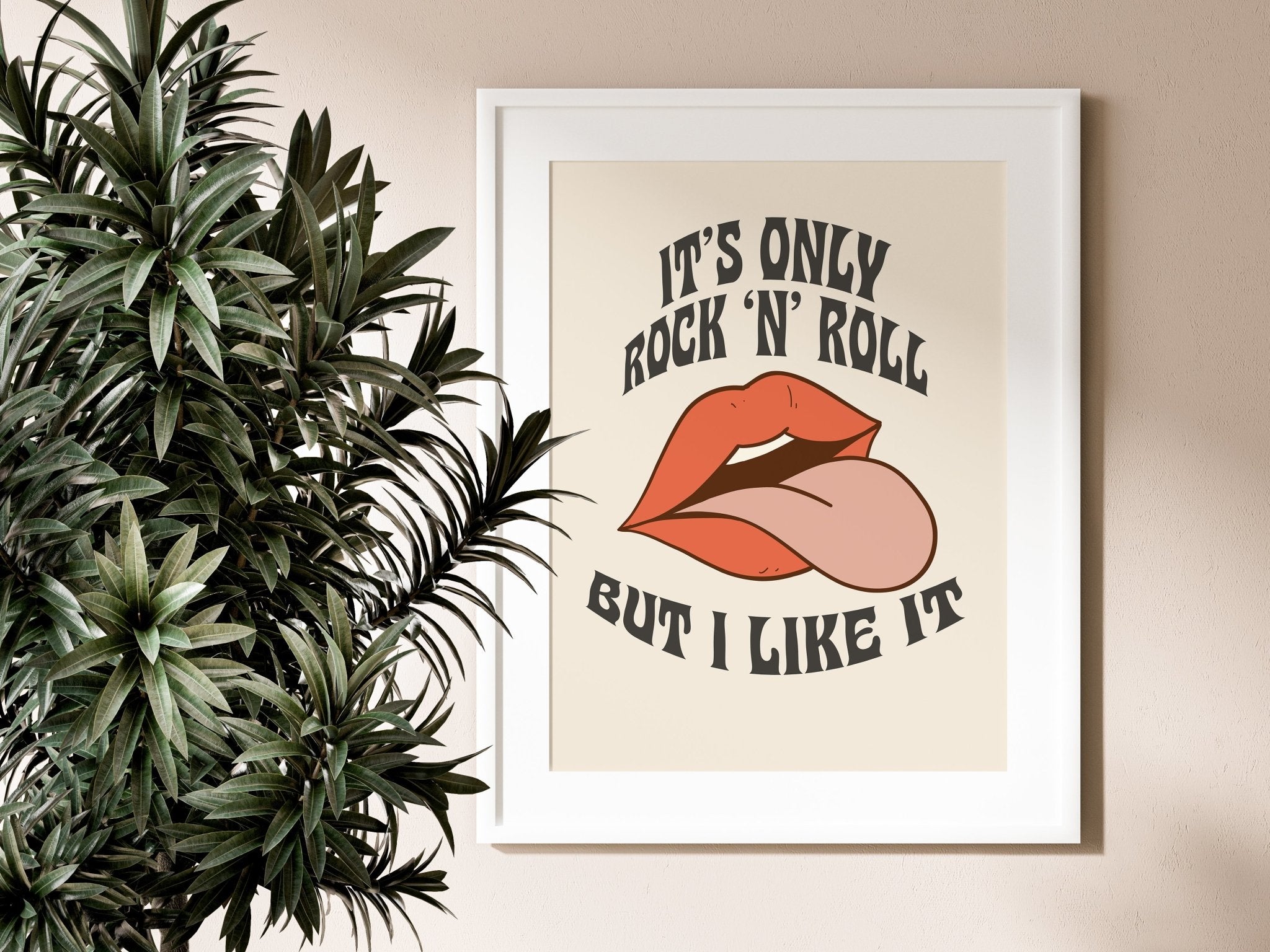 It's Only Rock n Roll Rolling Stones Print