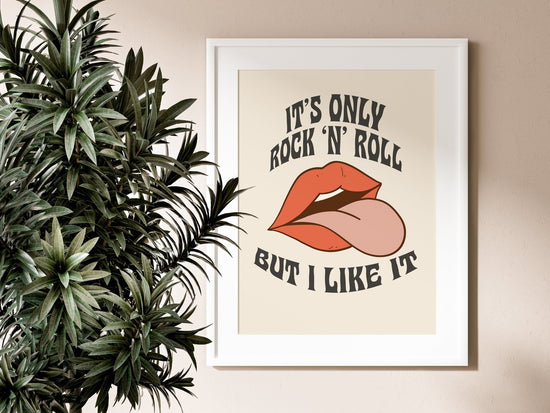 It's Only Rock n Roll Rolling Stones Print