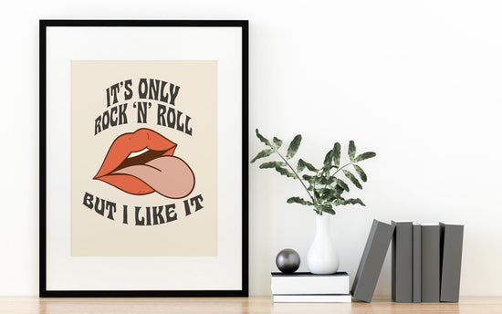 It's Only Rock n Roll Rolling Stones Print