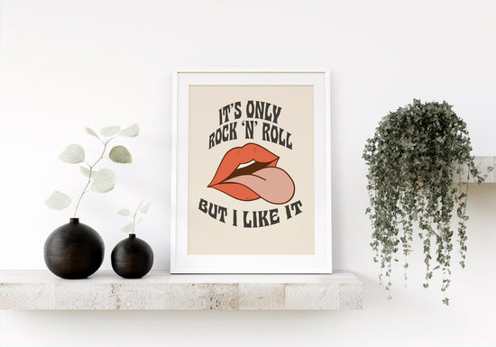 It's Only Rock n Roll Rolling Stones Print