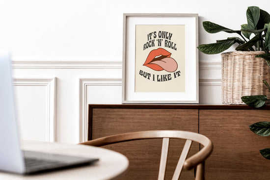 It's Only Rock n Roll Rolling Stones Print