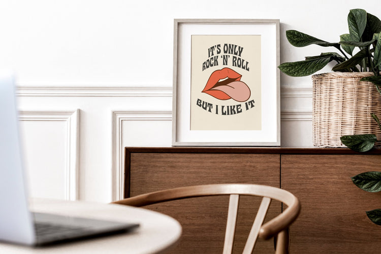 It's Only Rock n Roll Rolling Stones Print