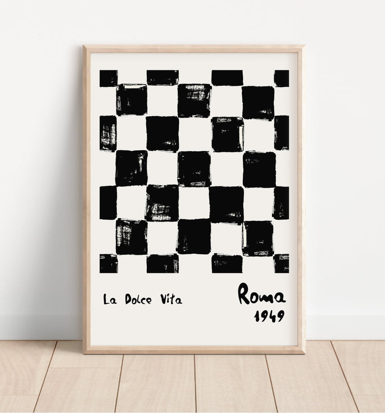 La Dolce Vita Monochrome Print