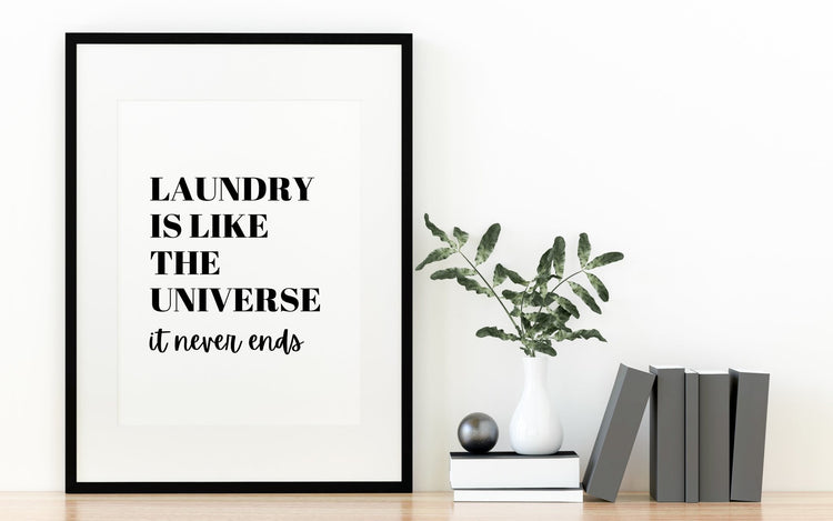 Laundry Is Like The Universe Funny Laundry Sign