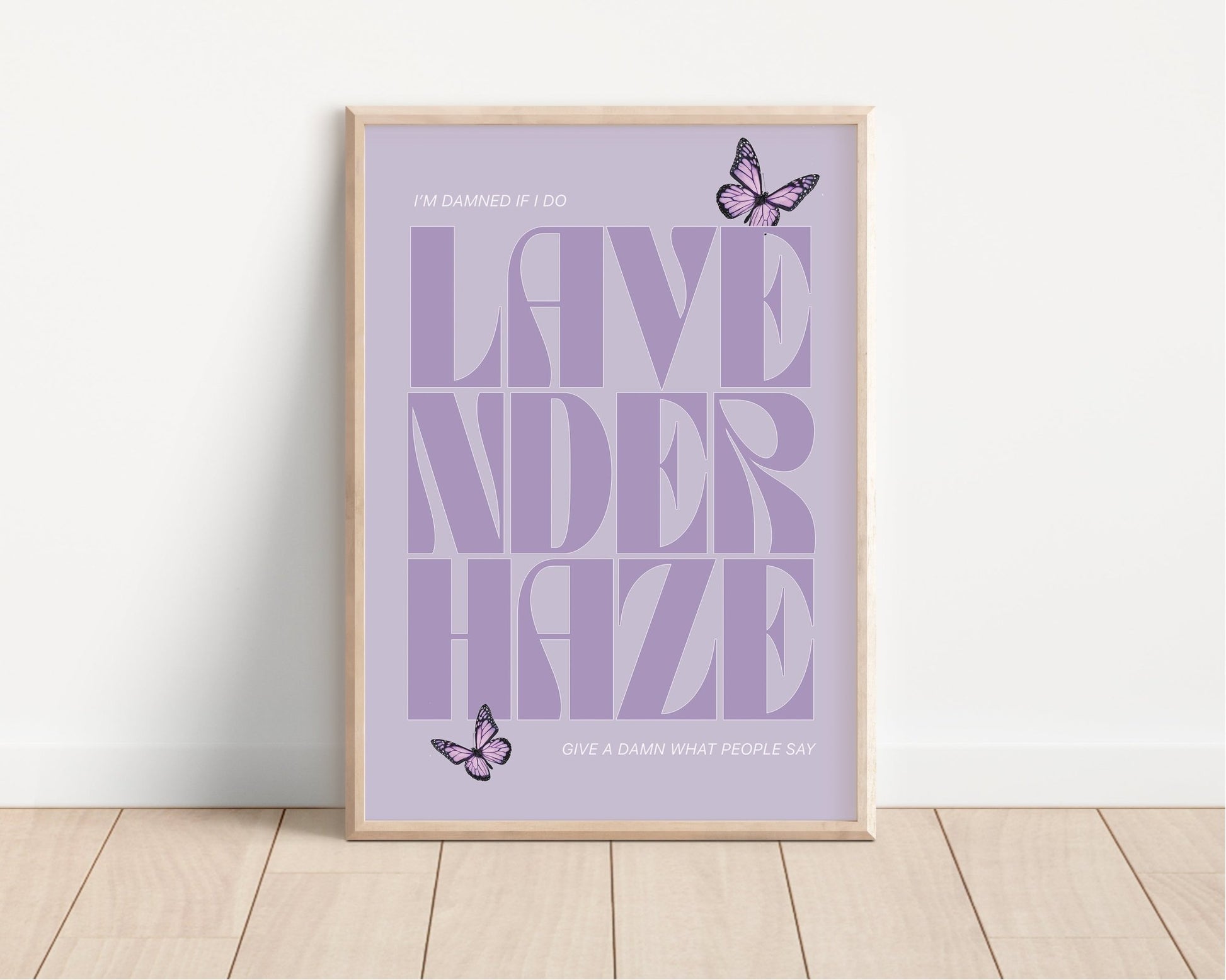 Lavender Haze Taylor Swift Inspired Art Print | Unique Wall Art from ...