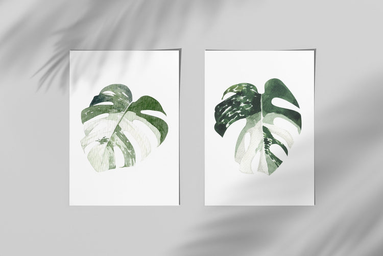 Leaf Print Set of 2 Prints