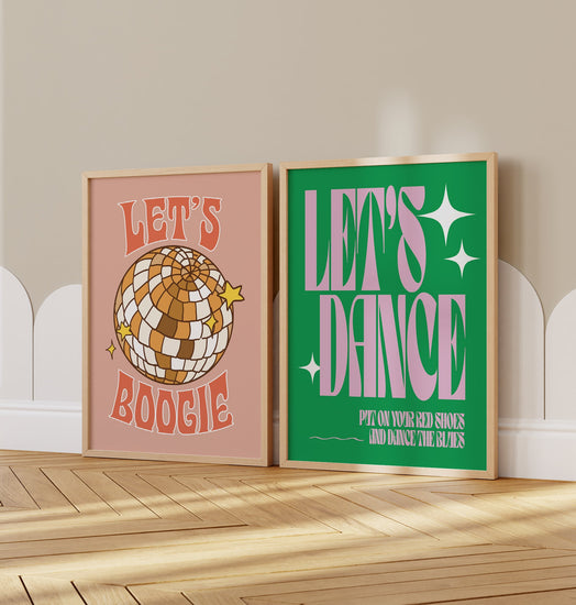 Let's Dance Bowie Lyrics Print