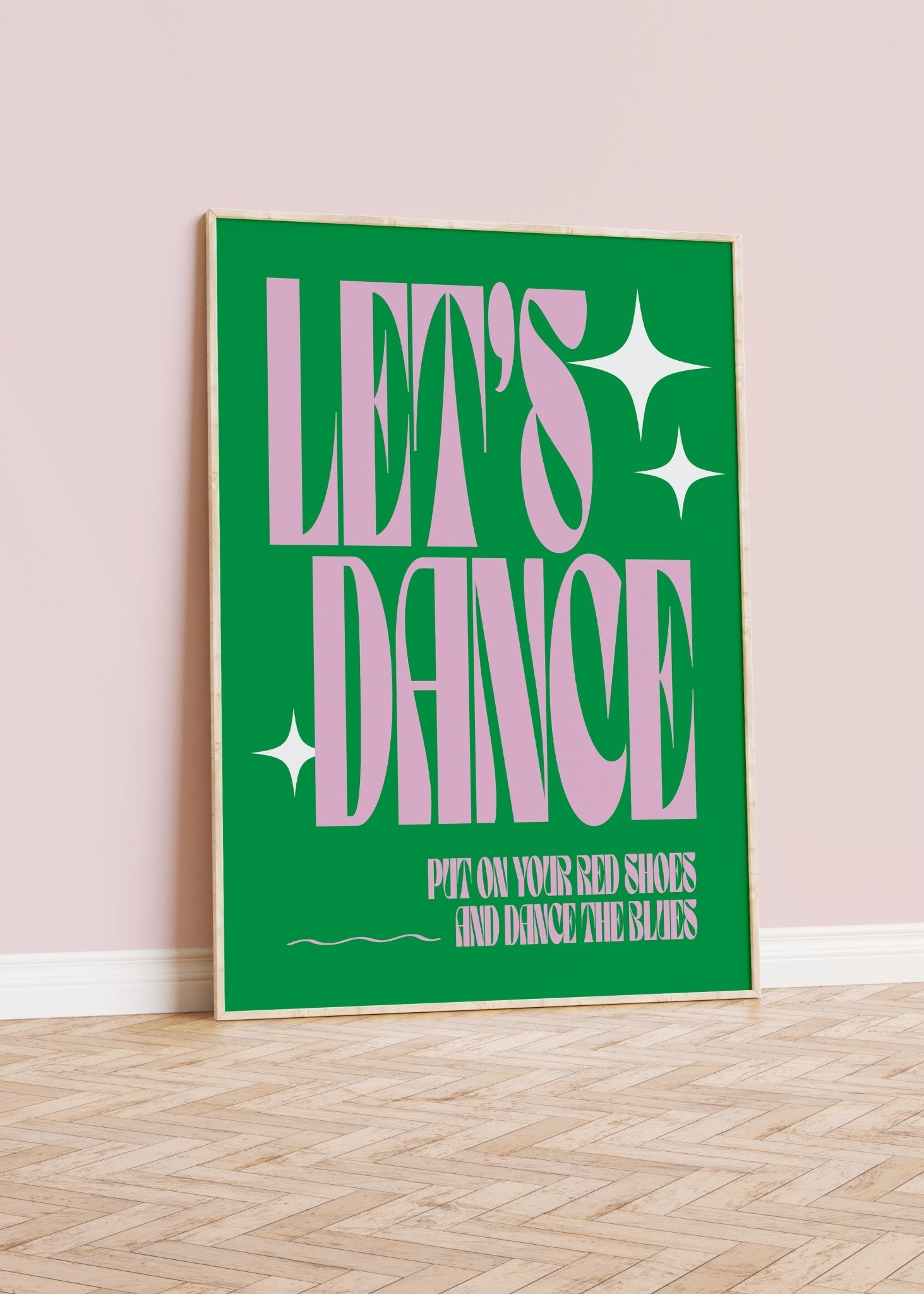 Let's Dance Bowie Lyrics Print
