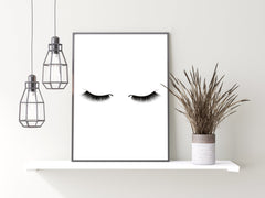 Long Eyelashes Print