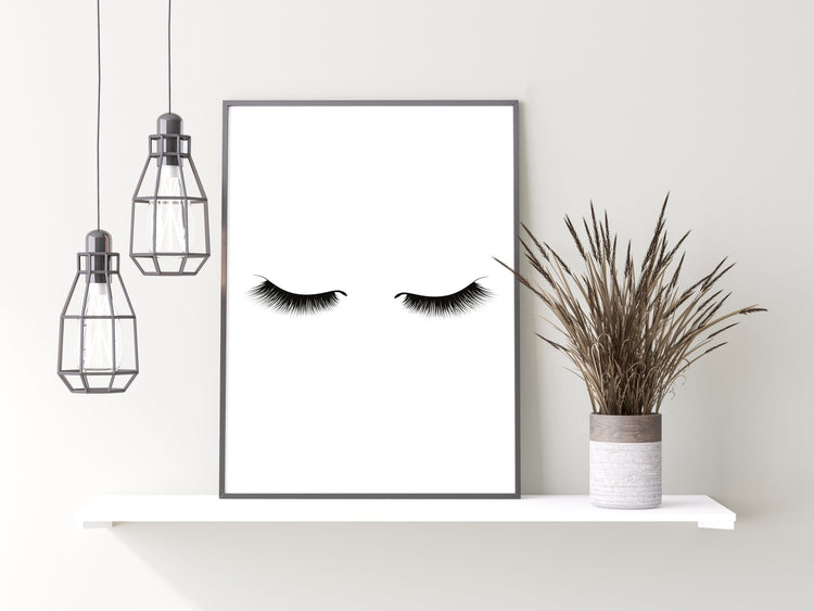 Long Eyelashes Print