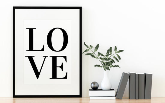 Love Typography Print