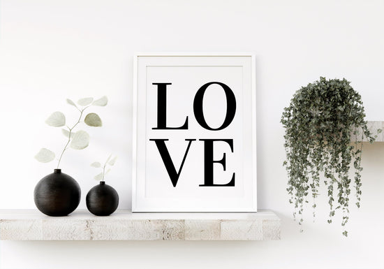 Love Typography Print