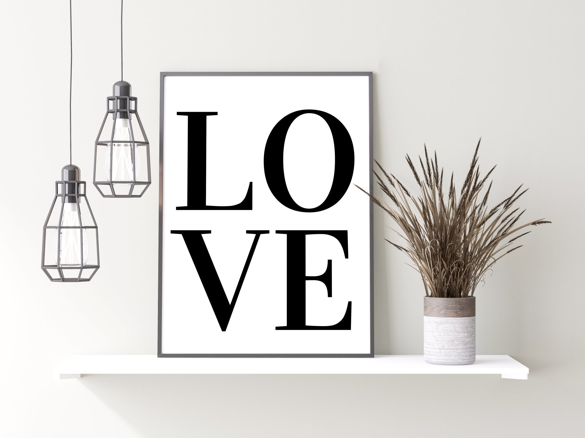 Love Typography Print