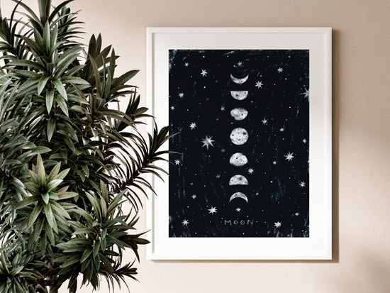 Moon Phases Wall Art