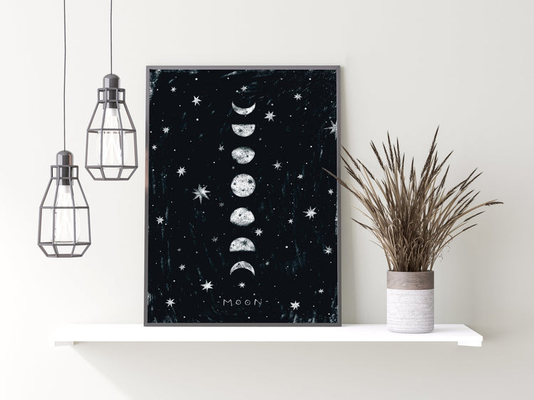 Moon Phases Wall Art