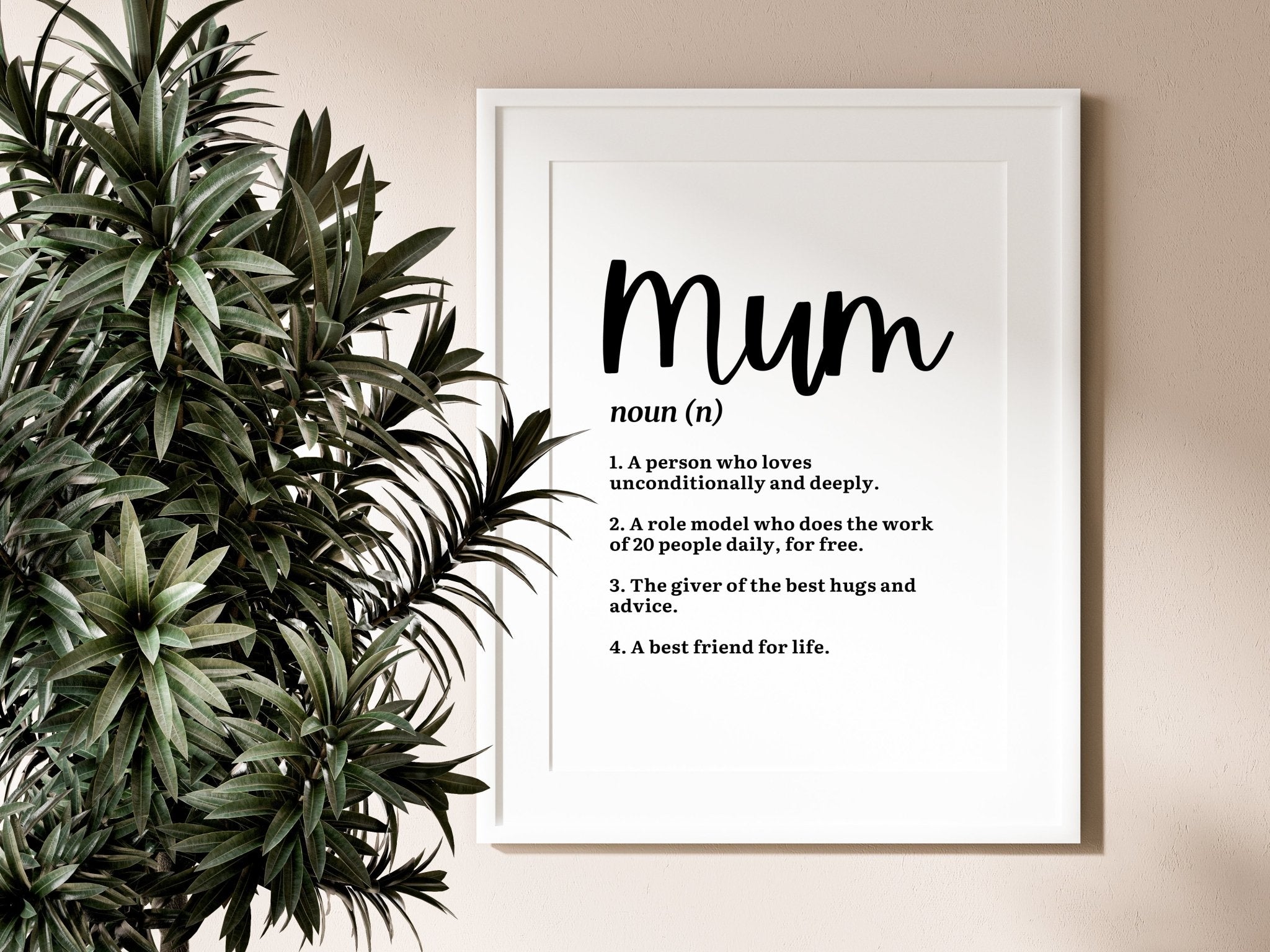 Mum Print- Mum Definition Print