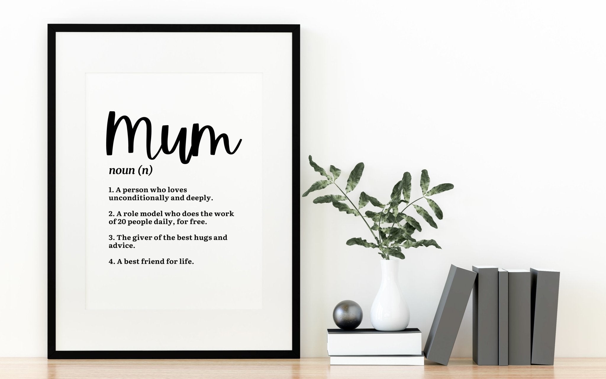 Mum Print- Mum Definition Print