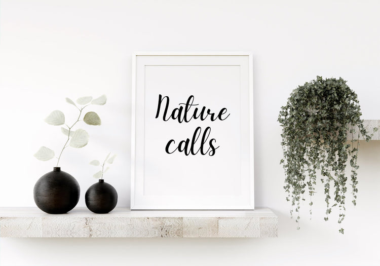 Nature Calls Quirky Bathroom Décor 