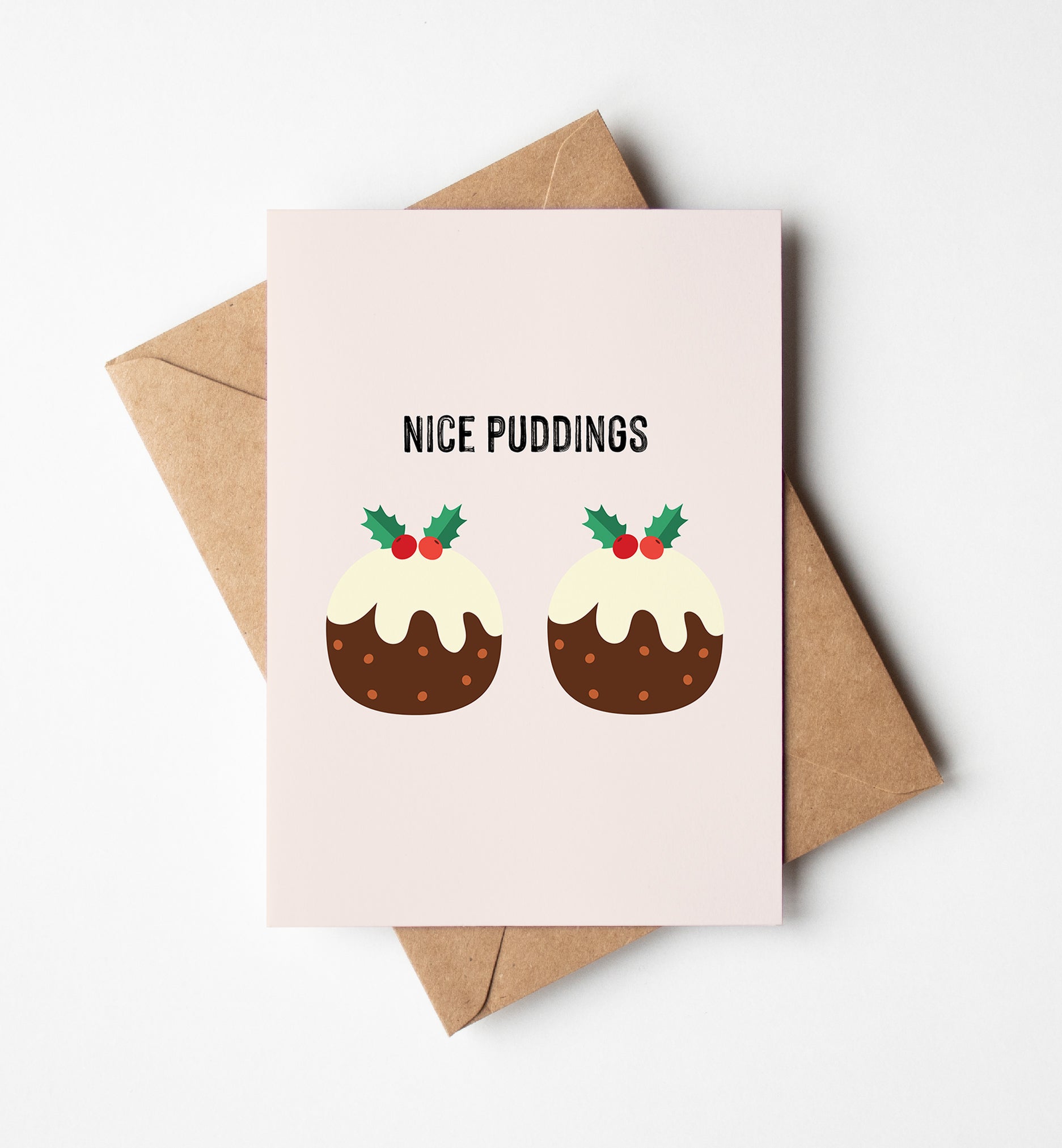 Nice Puddings Christmas Card