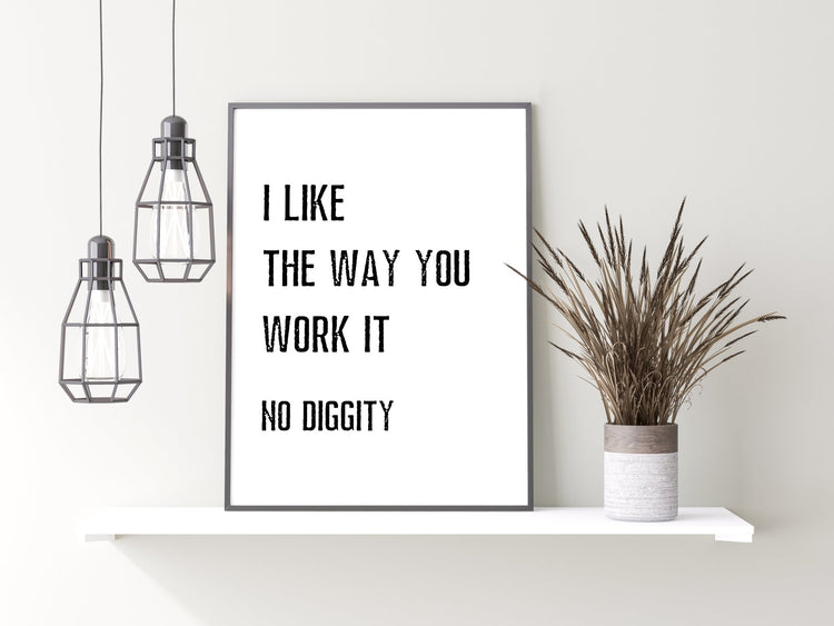 No Diggity Print