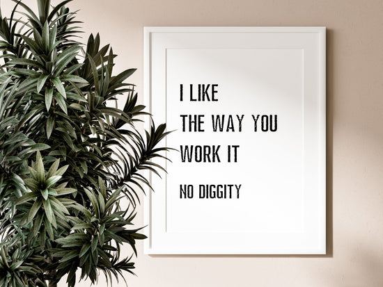 No Diggity Print