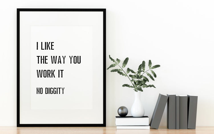 No Diggity Print