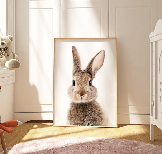 Nursery Bunny Portrait Print