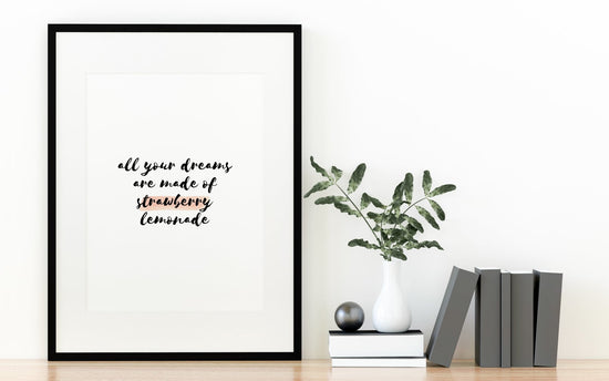 Oasis Lyric Print- Talk Tonight