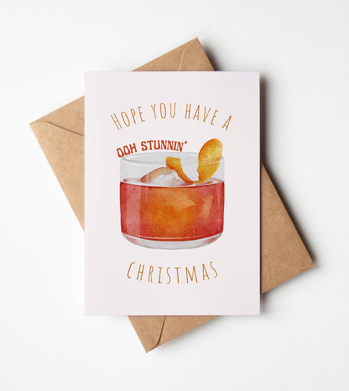 Ooh Stunnin' Negroni Christmas Card