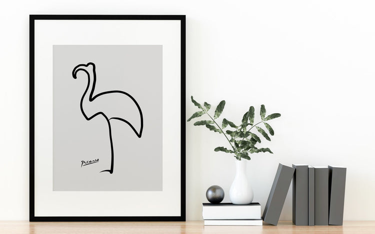 Pablo Picasso Flamingo Line Drawing