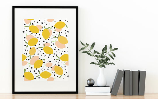 Pastel Lemons Print