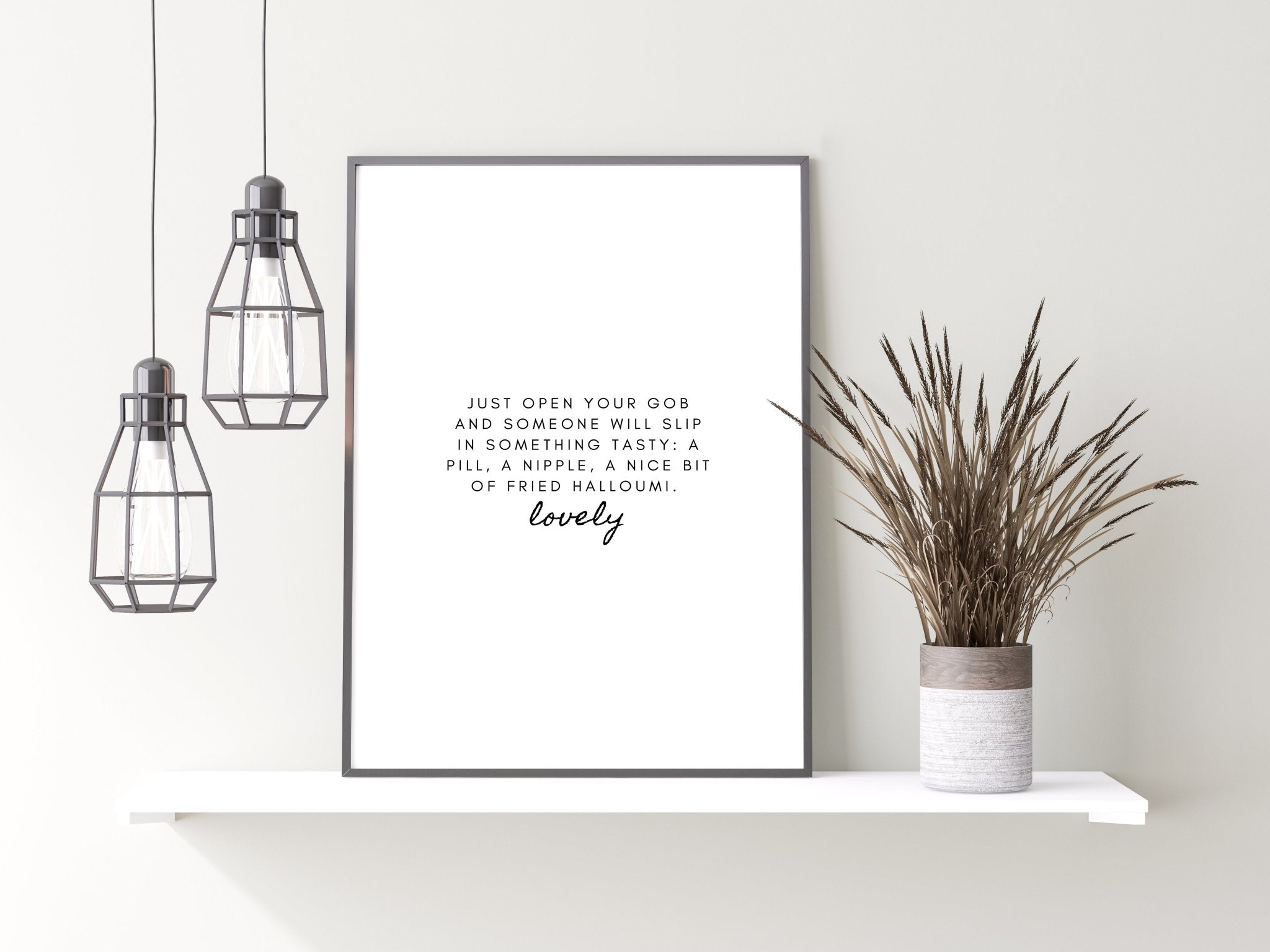 Peep Show- Open Your Gob Print
