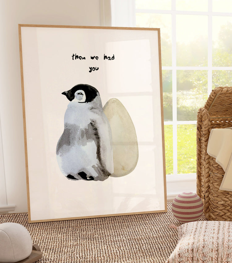 Penguins 'First We had Each Other' Print Set of 3