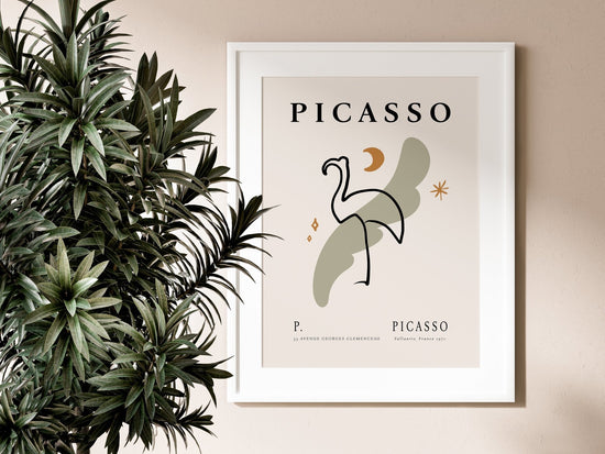 Picasso Flamingo Print (#19)